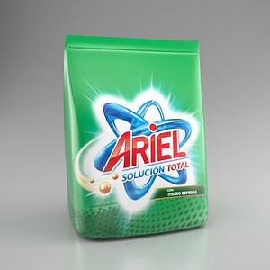 ariel washing powder pack 3d model