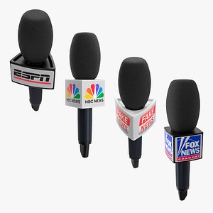 3D model Reporter Wireless Microphones Collection 2