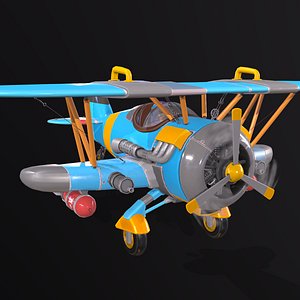 3D model Stylized Plane