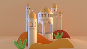 Mosque Tower 3D model