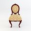 Victorian walnut ladies spoon back chair armchair