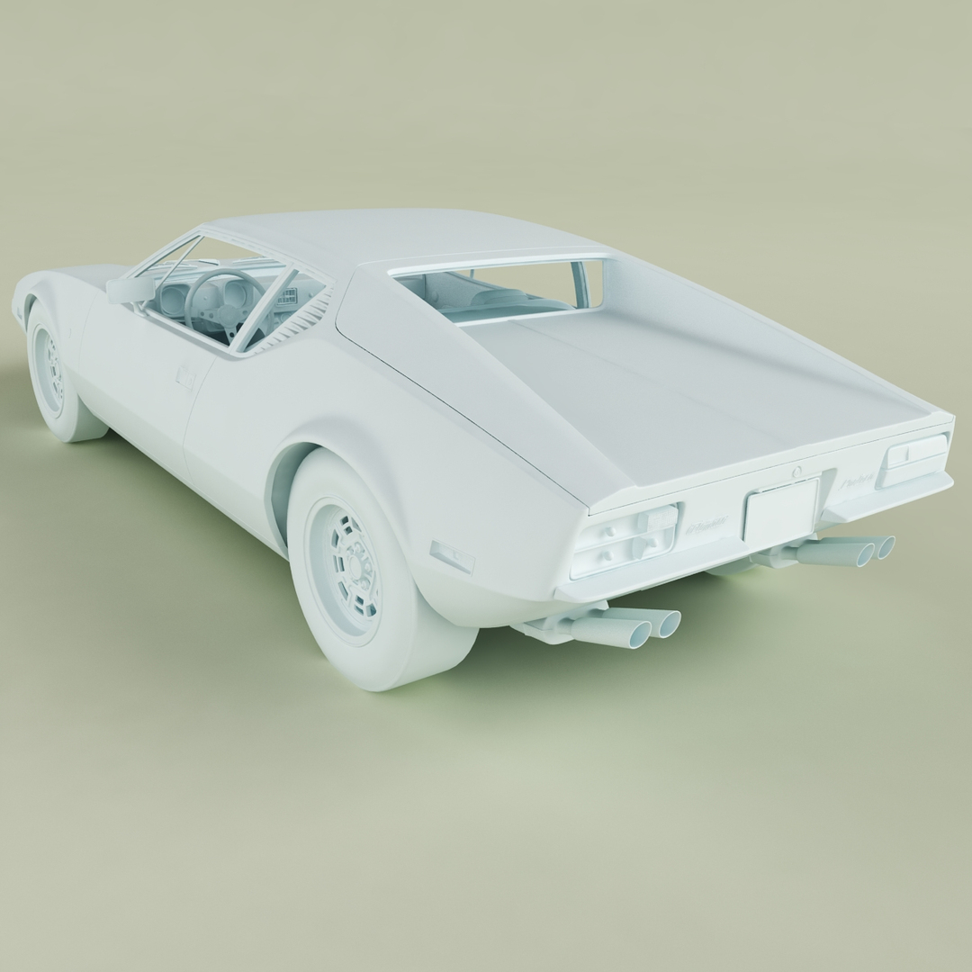 3D De Tomaso Pantera model - TurboSquid 1847756