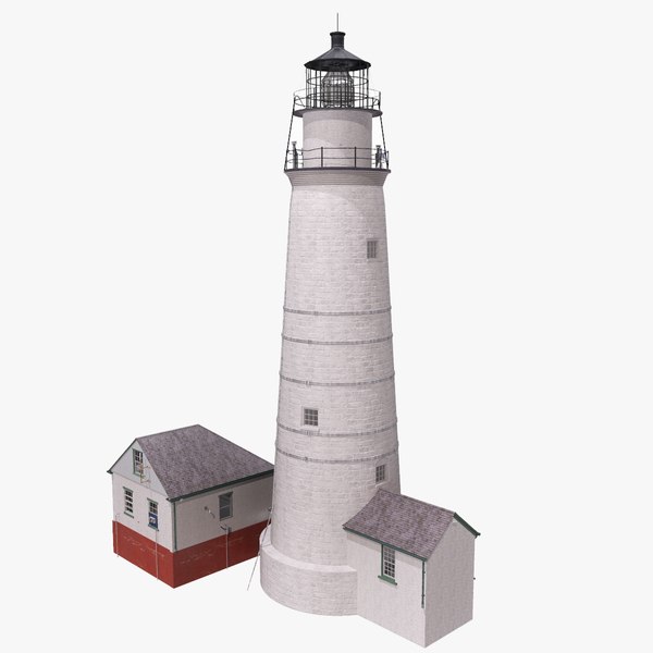 3D Boston Light Lighthouse