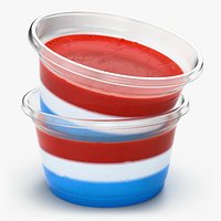 Red White Blue Layered Pudding