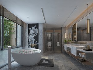 3D model Modern Bathroom - 053
