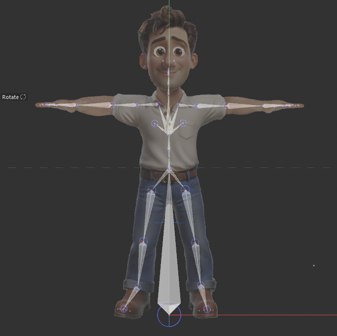 3D Cartoon Character Rigged - TurboSquid 2277950