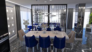 3D room decor interior model
