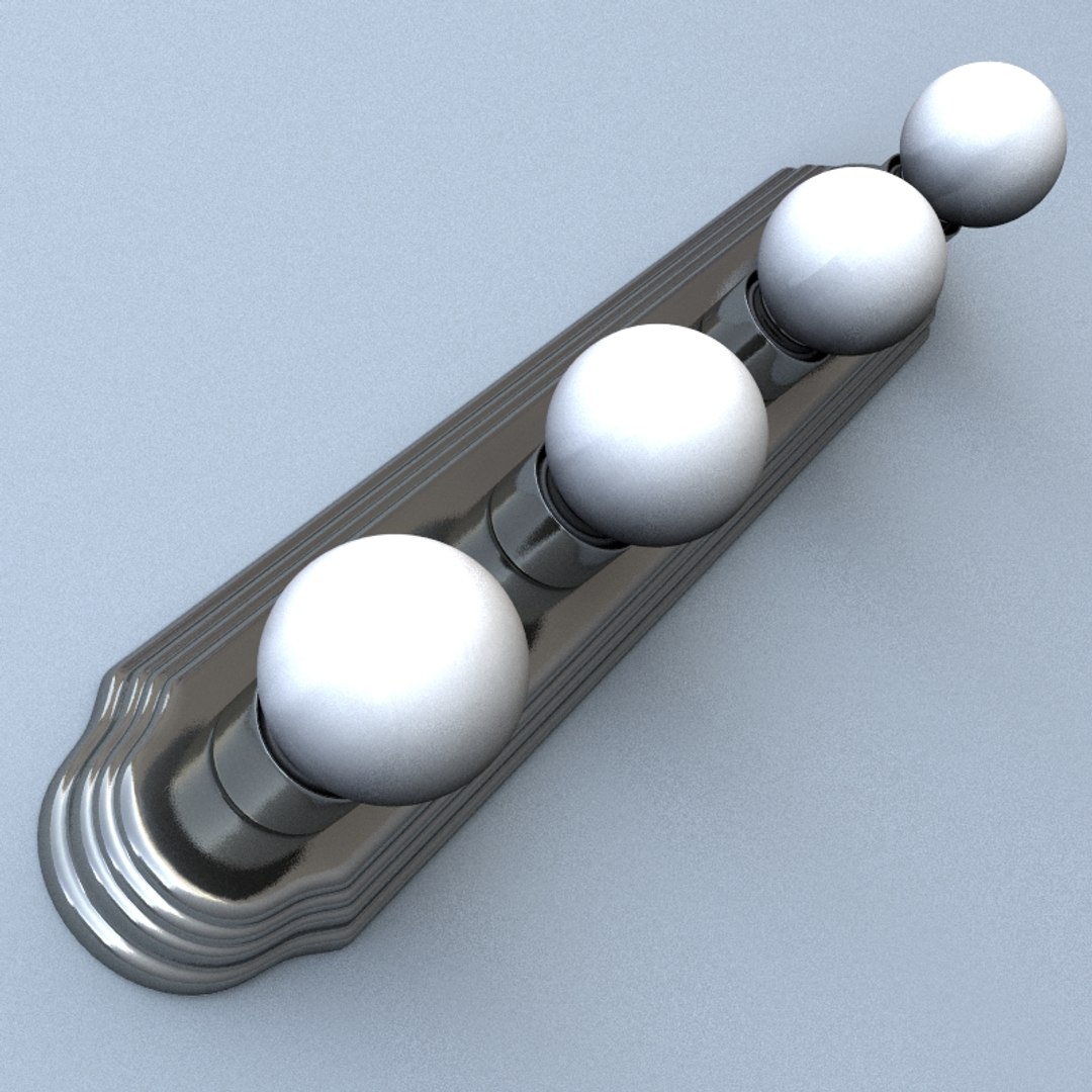 Bathroom Light Fixtures Lamps 3d Model