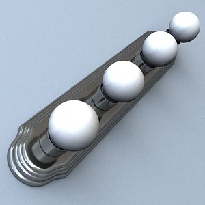 bathroom light fixtures lamps 3d model