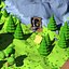Cartoon island low poly