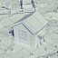 Cartoon island low poly