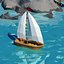 Cartoon island low poly