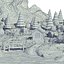Cartoon island low poly