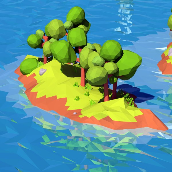 island scene 3d max