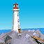 Cartoon island low poly