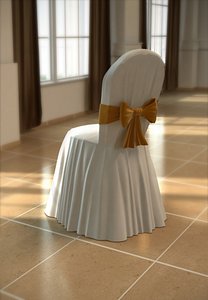 3d model chair weddings