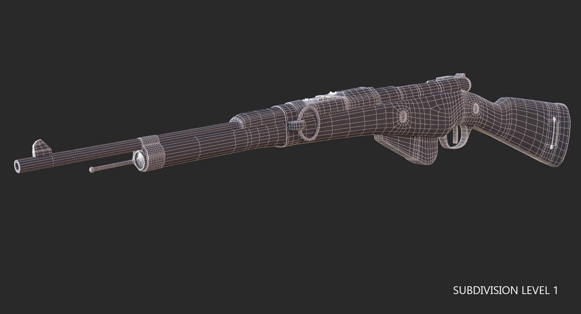 3D French Berthier Rifle TurboSquid 1357459