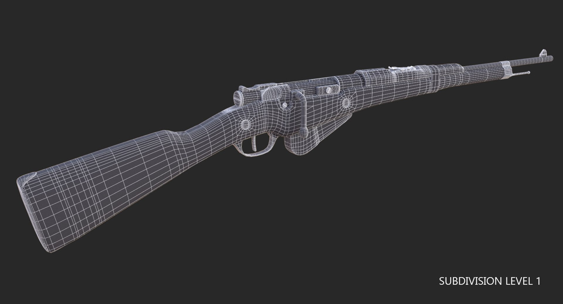 3D French Berthier Rifle - TurboSquid 1357459