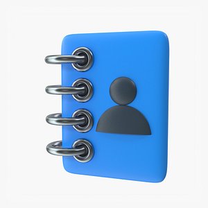 Contact Book Cartoon Style