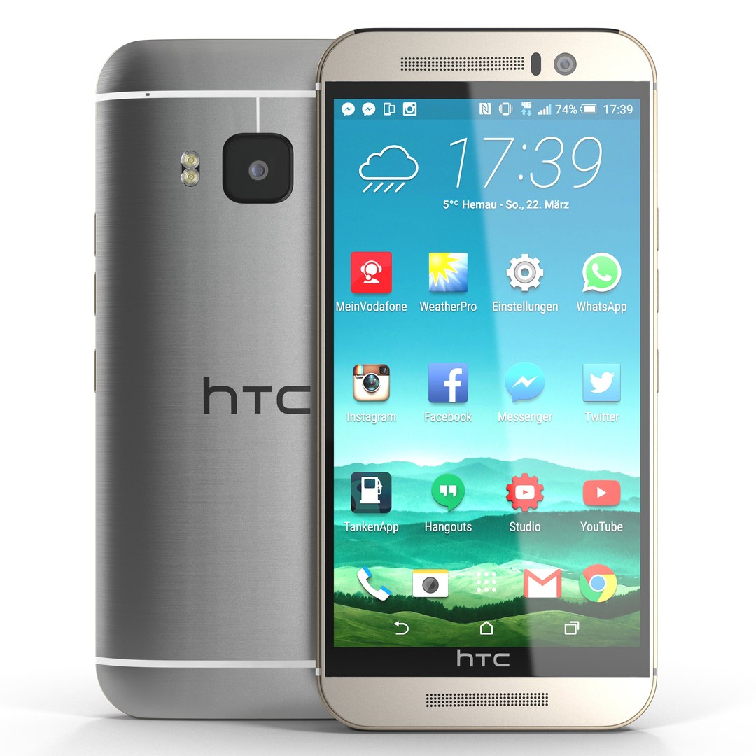 HTC One M9 3D model preview