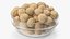 Hazelnuts in Glass Bowl