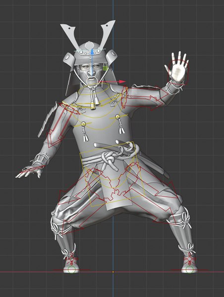 サムライアーマーリグブレンダー3Dモデル - TurboSquid 1549310
