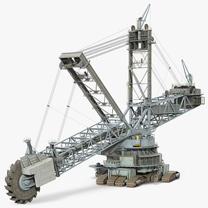 Large Bucket-Wheel Excavator Bagger 293 Rigged