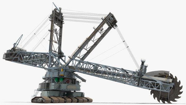 3D модель Большой роторный экскаватор Bagger 293 Rigged - TurboSquid ...