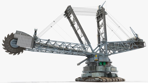 3D модель Большой роторный экскаватор Bagger 293 Rigged - TurboSquid ...