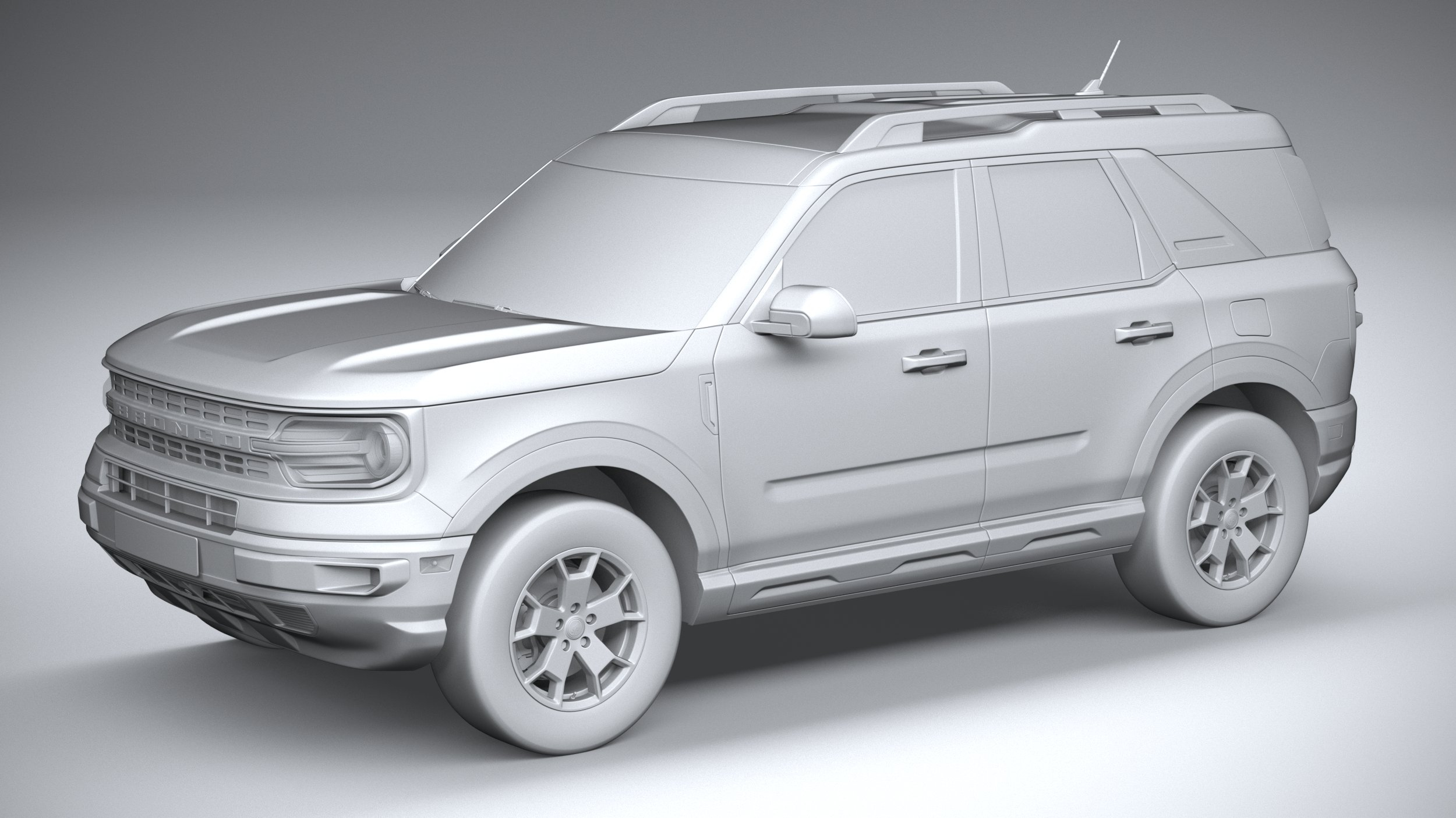 3D bronco sport base model - TurboSquid 1677243