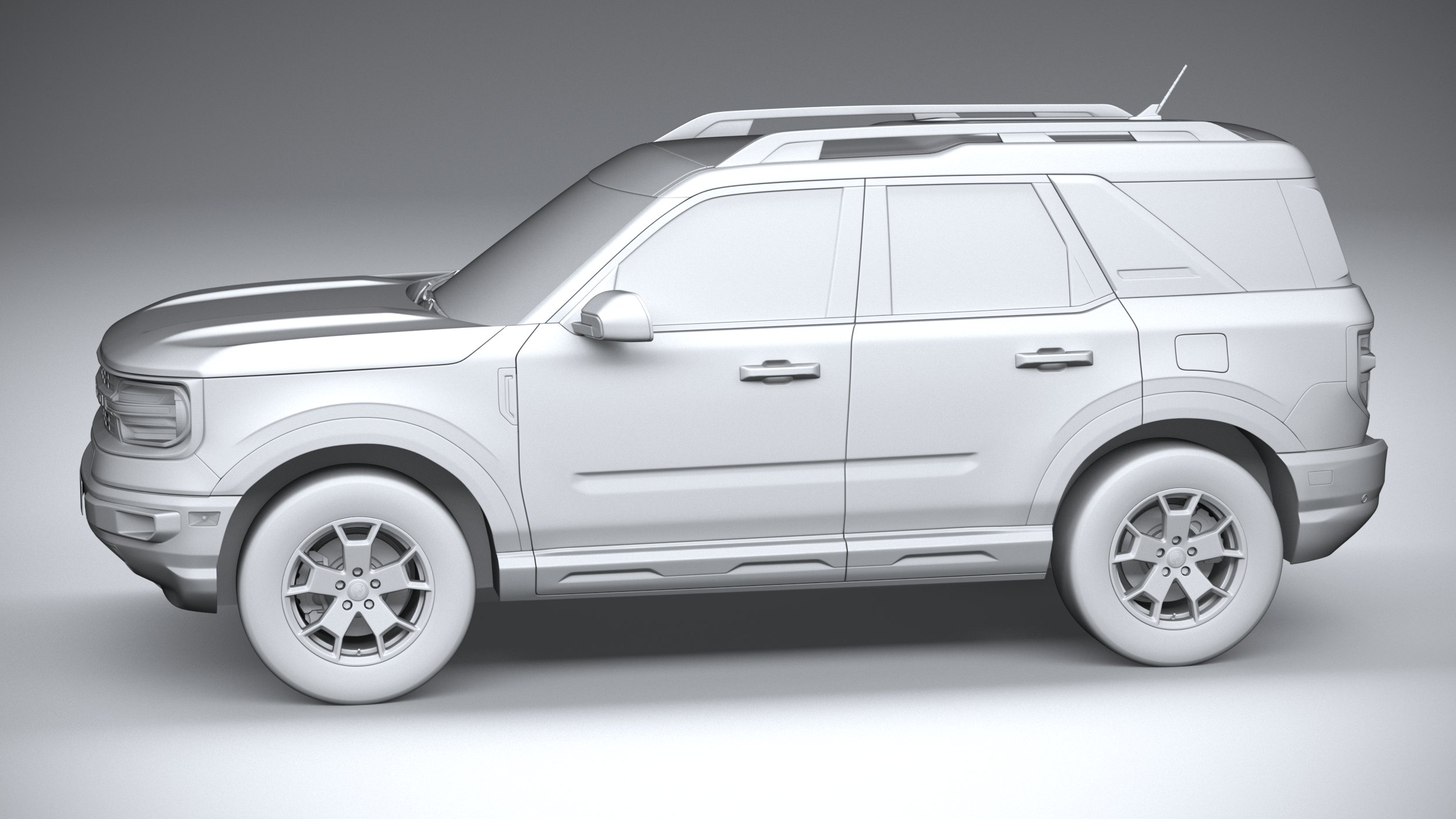 3D bronco sport base model TurboSquid 1677243