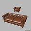Chesterfield traditional tufted classic sofa armchair chair buttoned leather
