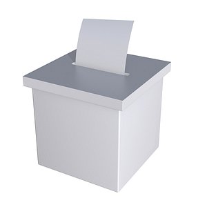 Blank election box ballot campaign mockup