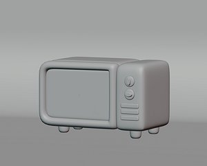 Cartoon Electric Oven 3D model