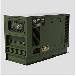 3D Military Portable Generator Pack model