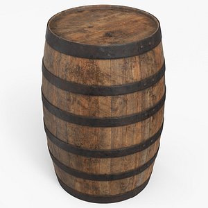 Wine Barrel Dirty 3D