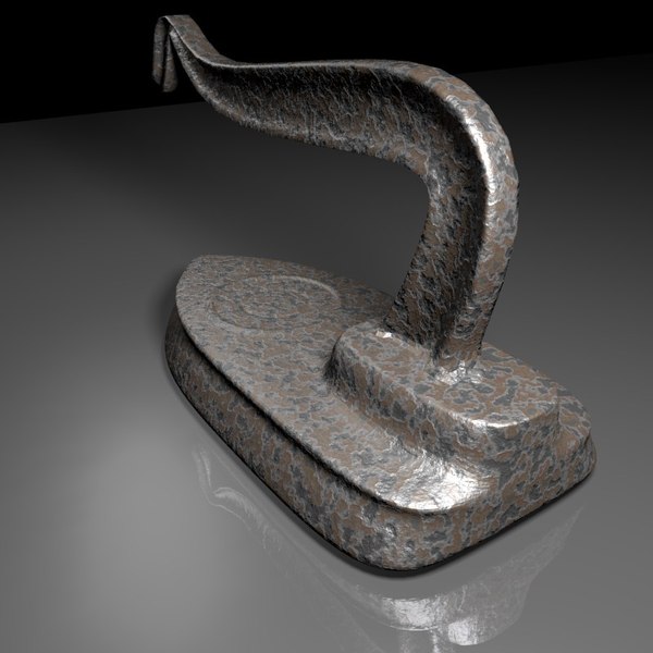 3d old antique iron model