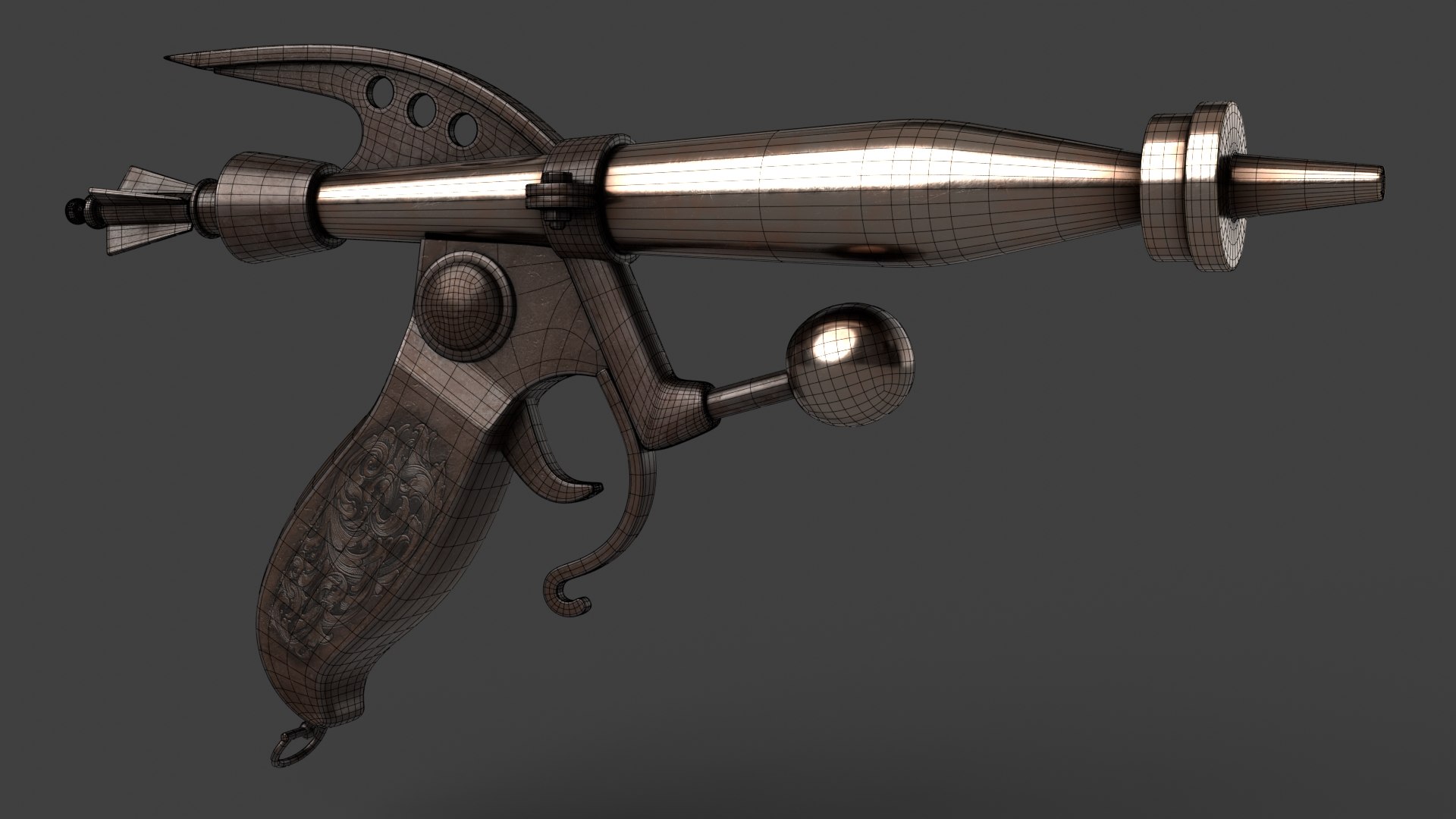 Fantasy Gun 12 3D Model - TurboSquid 1923739