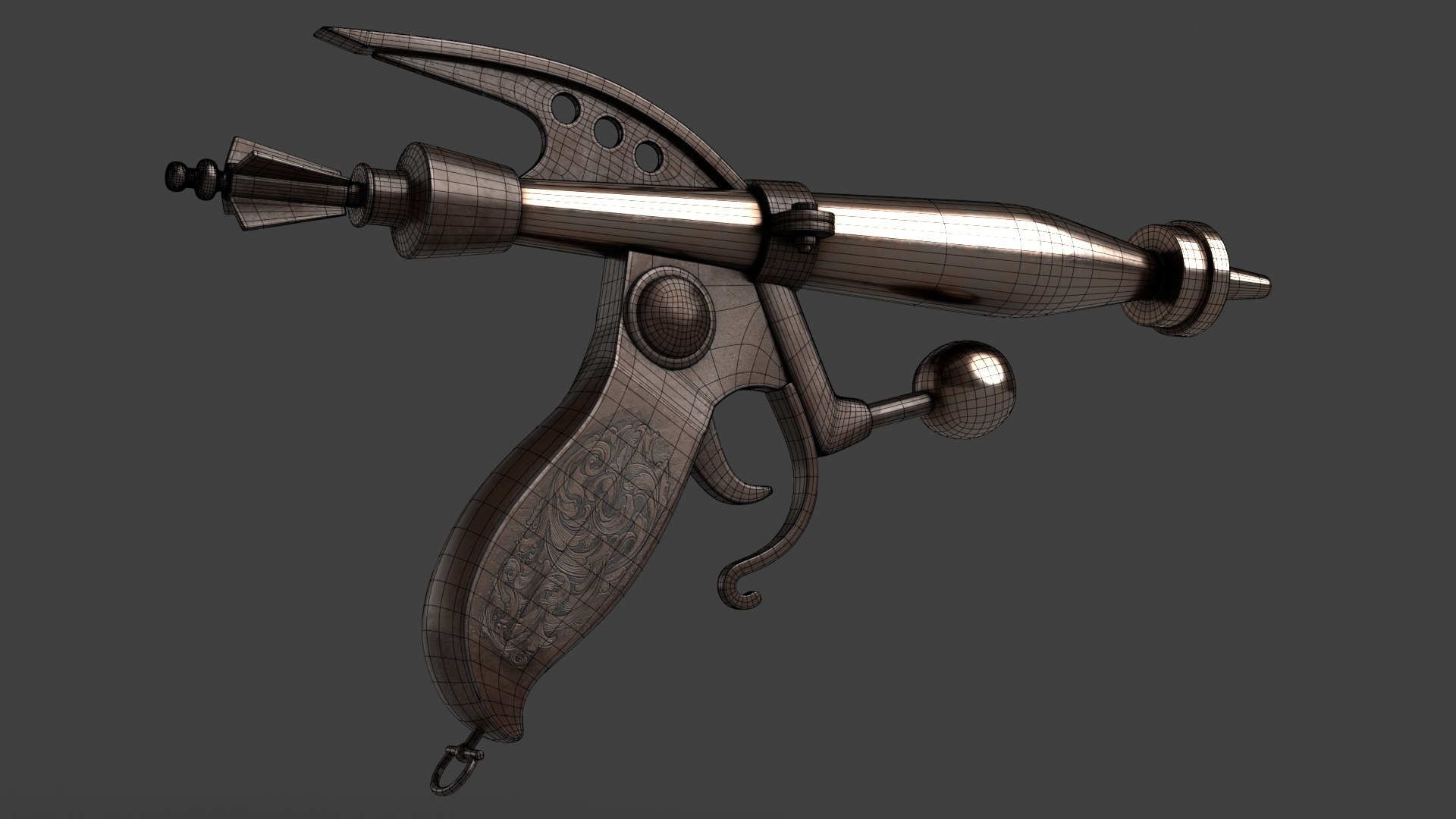 Fantasy Gun 12 3D Model - TurboSquid 1923739