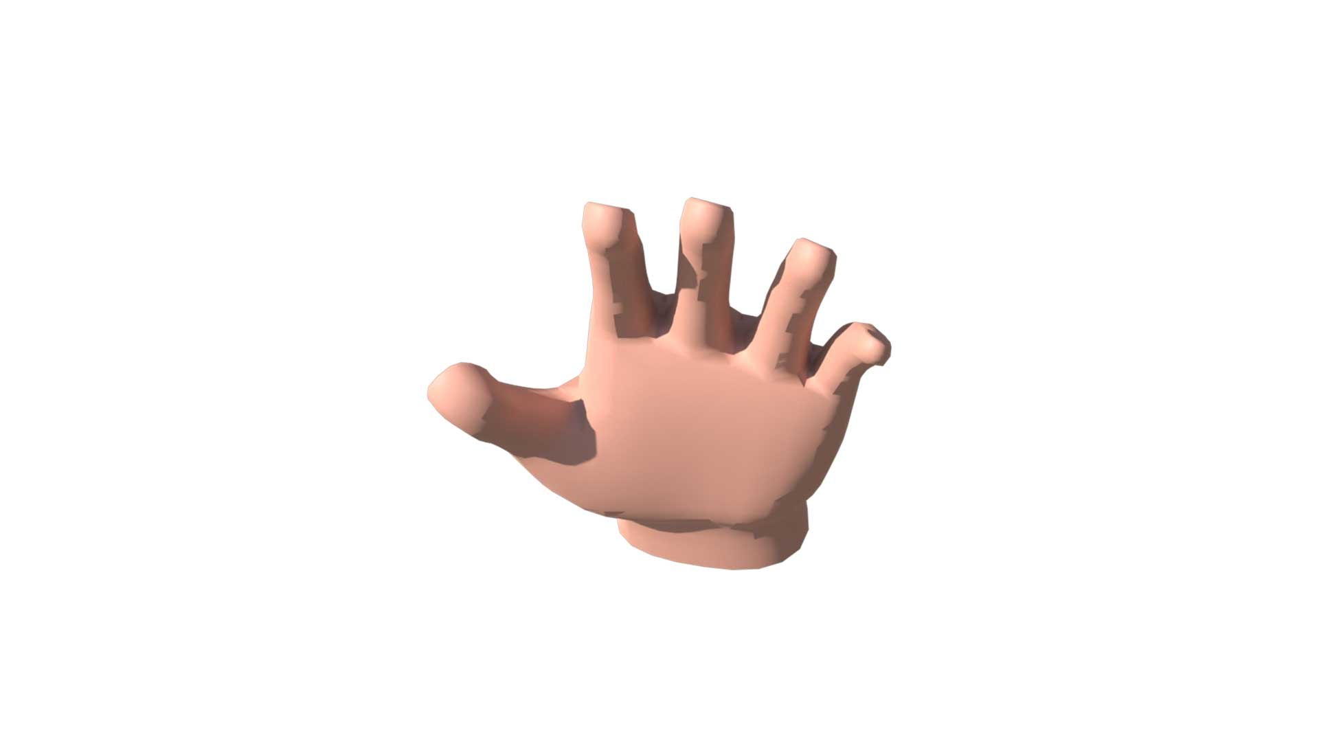 3D Cartoonish Human Hand 3D Model - TurboSquid 2288472