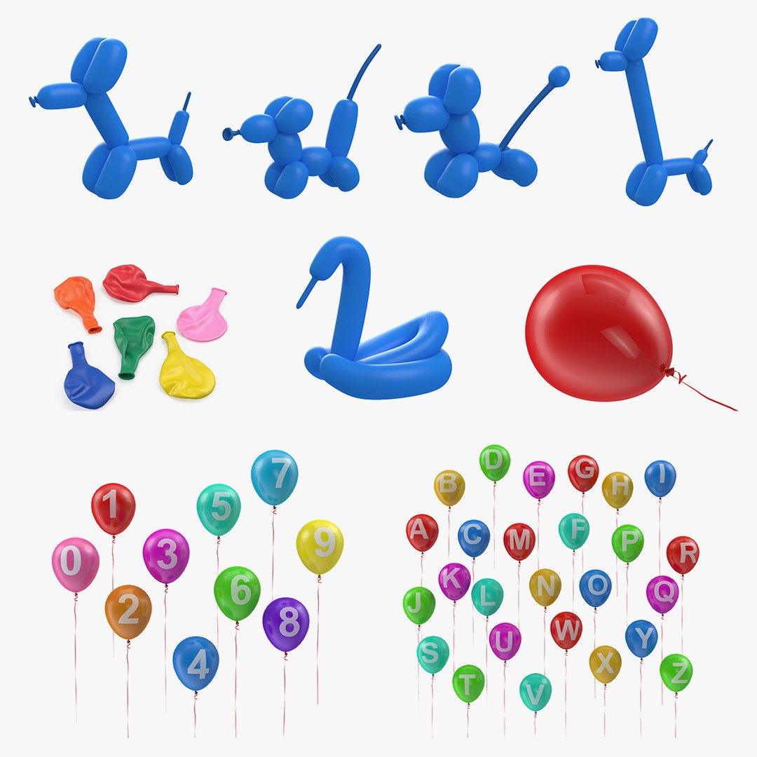 Air Balloons 3D Models Collection 2 3D model preview