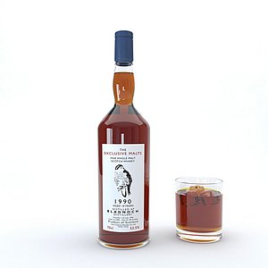 bourbon alcohol drink model