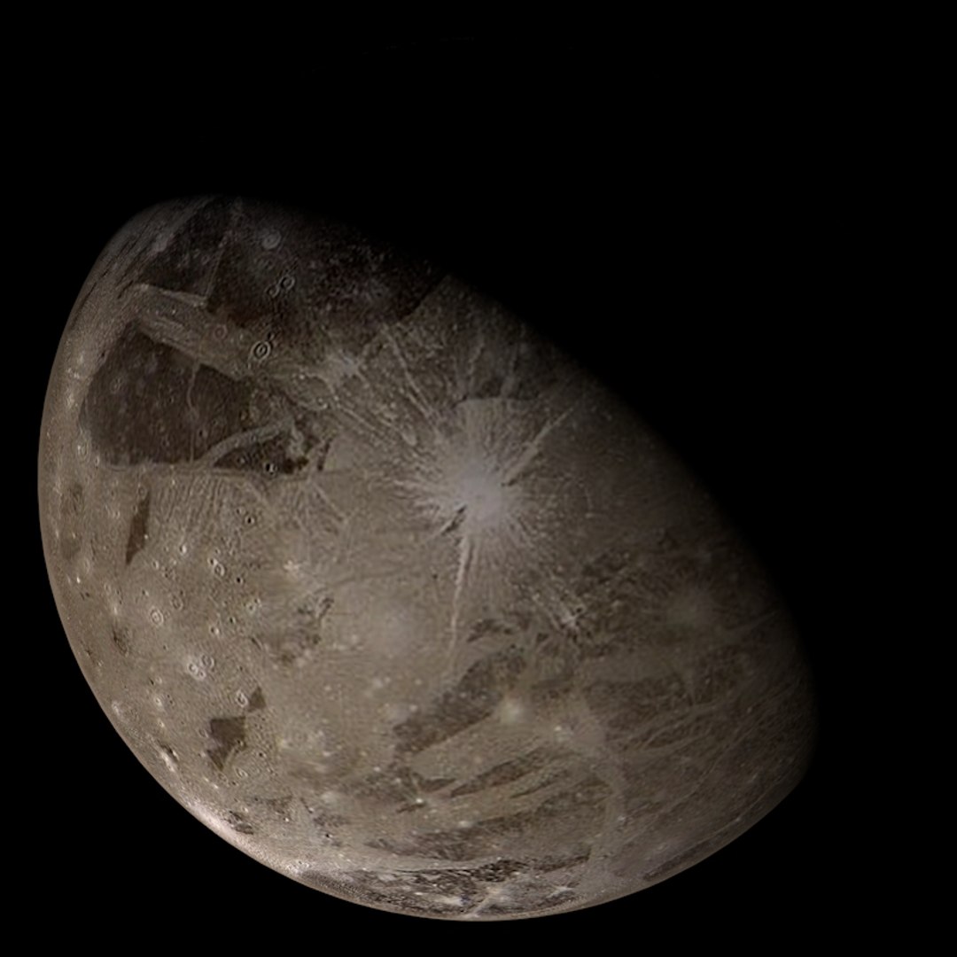 3d photorealistic ganymede model