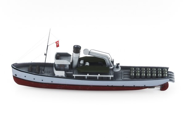 Ottoman minelayer nusrat 3D model - TurboSquid 1422576