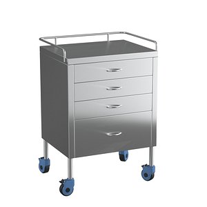 3D model Anesthesia Cart