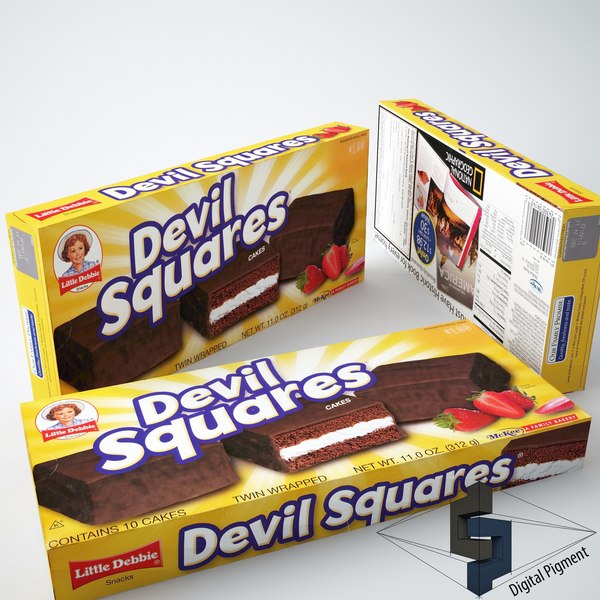 3dsmax little debbie devil squares