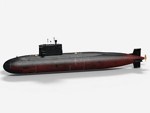 Type 039A Yuan class submarine 3D model