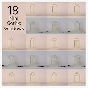 18 Mini Gothic Windows