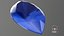 Marquise Cut Blue Sapphire