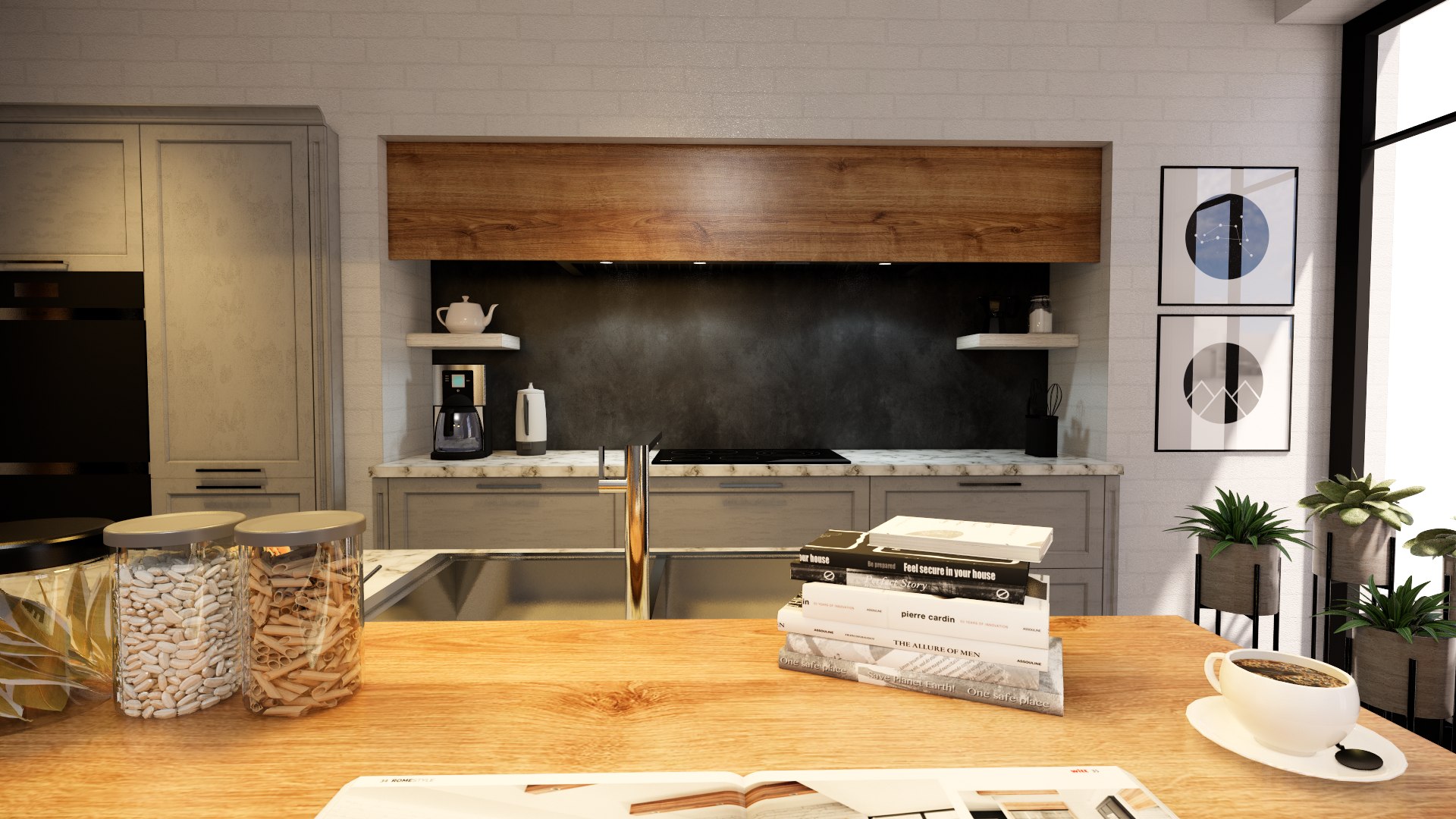3D Modern Kitchen Model - TurboSquid 1614748